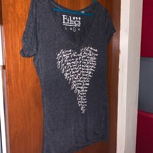 Ethics by t4t heart French shirt blouse